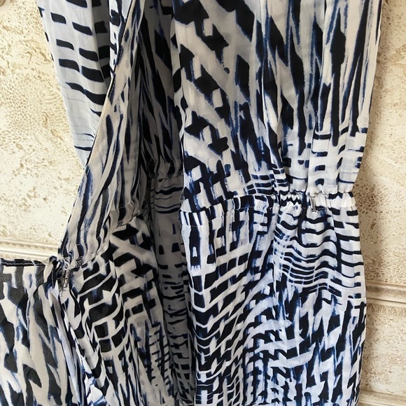 Parker wrap silk/leather dress size M - Picture 3 of 7